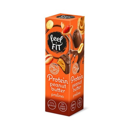 Zestaw 10x Praliny proteinowe z masłem orzechowym 33 g