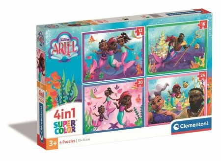 Clementoni Puzzle 4w1 Ariel Disney Junior 21533