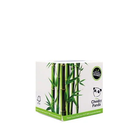 Cheeky Panda, Chusteczki kosmetyczne uniwersalne, pudełko kostka 56 szt.
