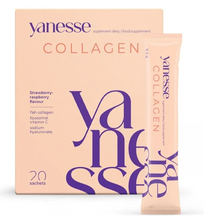 AronPharma Yanesse® Collagen 20 saszetek smak truskawkowo-malinowym
