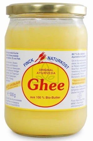 FINCK AYURVEDA Masło klarowane (Ghee) BIO 480g