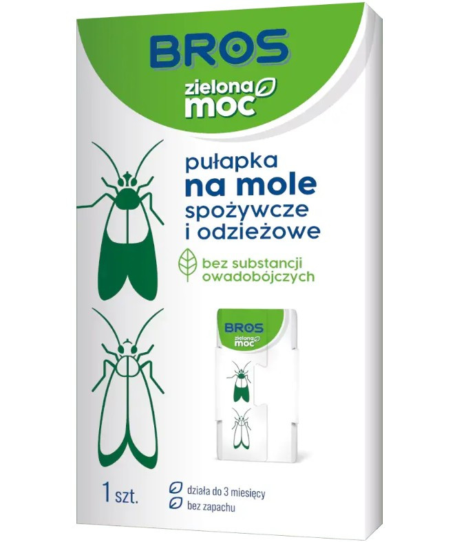 BROS - Zielona Moc pułapka na mole spożywcze i odzieżowe - Nabea.pl