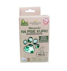 WORKI NA PSIE ODCHODY (KOMPOSTOWALNE I BIODEGRADOWALNE) 6 ROLEK 90 szt - FROGGY