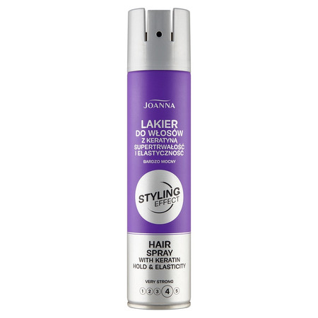 Styling Effect lakier utrwalający do włosów z keratyną Bardzo Mocny 250ml