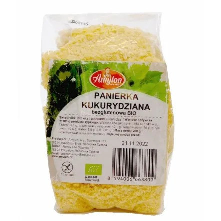 PANIERKA KUKURYDZIANA BEZGLUTENOWA BIO 200 g - AMYLON