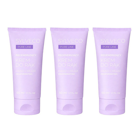 Zestaw: 3x Sylveco Pure Line Krem do rąk regenerujący 50ml