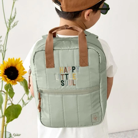 Lassig Plecak mini kwadratowy Little Gang Light khaki