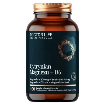 Dr Life Cytrynian Magnezu + B6 100 kaps.