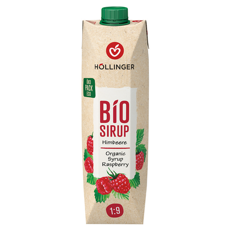 HOLLINGER SYROP MALINOWY BIO 1 L