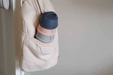 BEABA Pojemniki na mleko w proszku 4 komory mineral grey/pink
