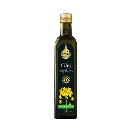 Olej rzepakowy z witaminą D tłoczony na zimno 250 ml