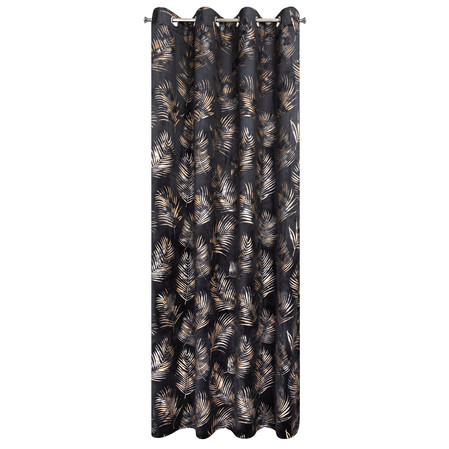 ZASŁONA GOTOWA GLORIA 140 X 250 CM CZARNY