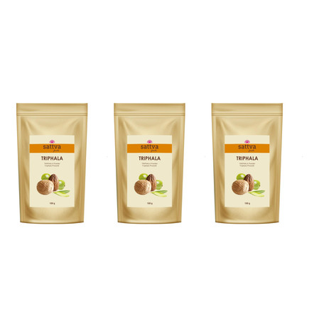 Zestaw: 3x Sattva Triphala w proszku 100g