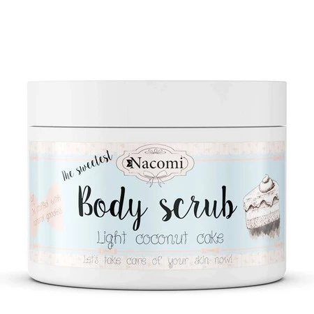 Body Scrub peeling do ciała Lekki Kokosowy Tort 200g