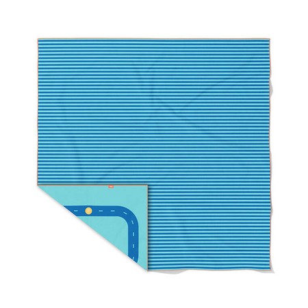 QUUT Dwustronny ręcznik plażowy PlayTowels XL (180 x 180cm) Road