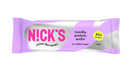 N!CK'S Nicks Protein Wafer Vanilla Proteinowy wafelek waniliowy bez cukru 40g