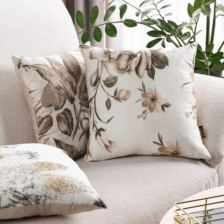 Poszewka Spring 41 40 x 40 cm, Jasnokremowy