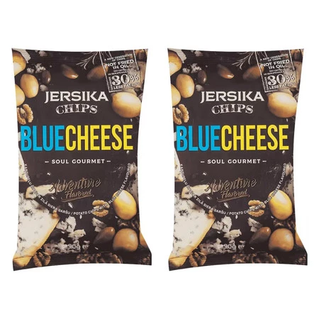 Zestaw 2x Chipsy ziemniaczane o smaku sera pleśniowego 90 g