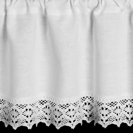 FIRANA GOTOWA CLARIE NA TAŚMIE 150 X 30 CM BIAŁY