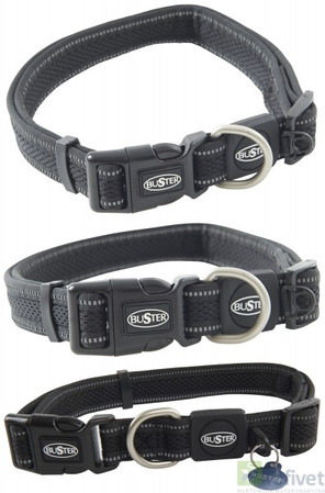 BUSTER REFLECTIVE MESH Obroża Czarna Roz.XL