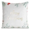 Poszewka świąteczna 45x45 cm – welwetowa ze świątecznym nadrukiem