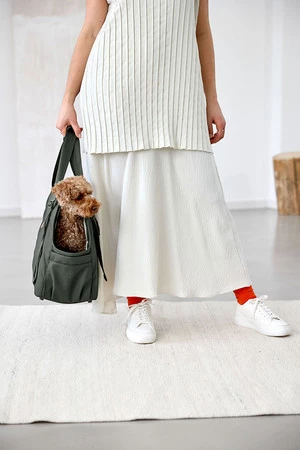 PALOPA Torba transportowa dla psa do 10kg Weda dark olive