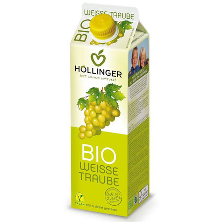 Hollinger − Sok z białych winogron NFC BIO − 1000 ml KRÓTKA DATA 2026-10-10