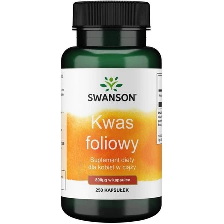 Swanson Kwas Foliowy 800 Mcg 250 K