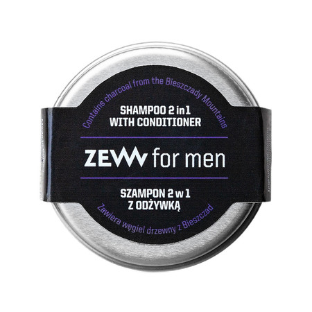 Szampon 2w1 z odżywką z węglem drzewnym z Bieszczad 15ml