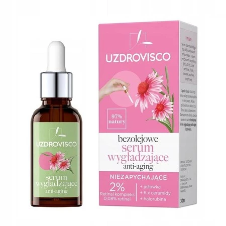 SERUM DO TWARZY WYGŁADZAJĄCE ANTI-AGING 30 ml - UZDROVISCO (BEZOLEJOWA)