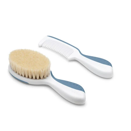 Nuvita, Zestaw dla dzieci: szczotka i grzebień, Powder Blue