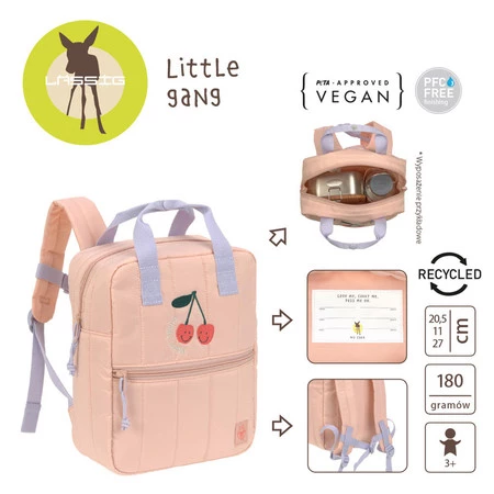 Lassig Plecak mini kwadratowy Little Gang Cherry peach