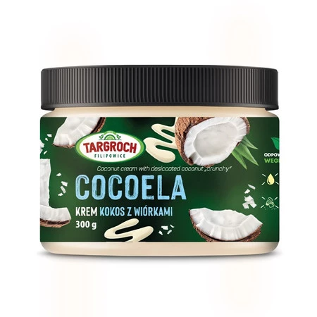 Targroch Krem Coconutela kokosowy z wiórkami 300g