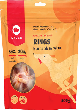 MACED Rings Kurczak Ryba 500g