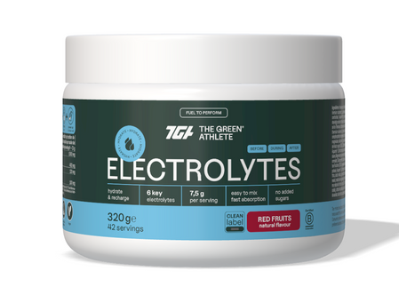 The Green Athlete Elektrolity 320 g smak czerwone owoce bezglutenowe
