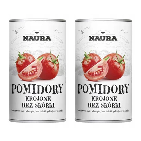 Zestaw 2x Pomidory krojone bez skórki 400 g