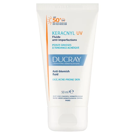 Ducray Keracnyl UV Fluid przeciw niedoskonałościom SPF 50+ 50 ml