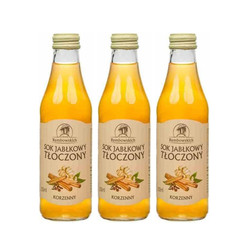 Zestaw: 3x Sok jabłkowy tłoczony korzenny 250 ml