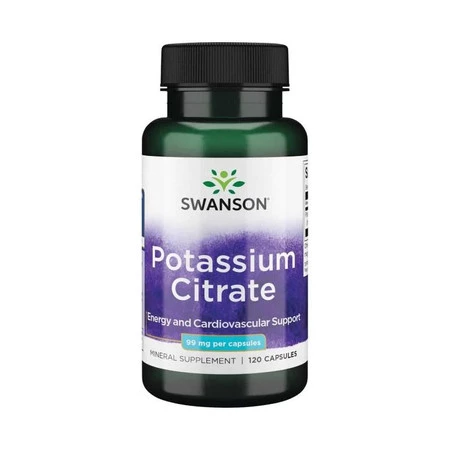 Swanson Cytrynian Potasu 99 Mg 120 K