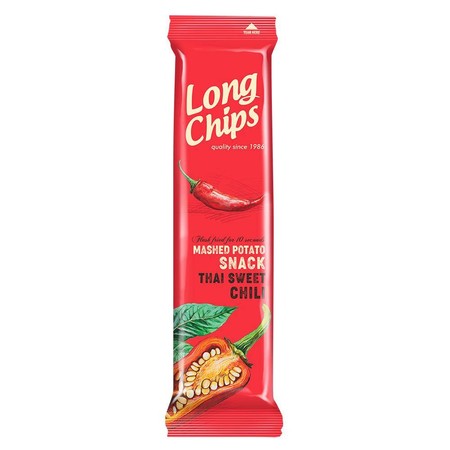 Long Chips − Chipsy ziemniaczane o smaku słodkiej papryki chili − 75 g