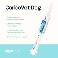 Lab-V CarboVet DOG Preparat o właściwościach odtruwających dla psów 10ml