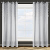 ZASŁONA GOTOWA D91 STELLA 140 X 250 CM SREBRNY