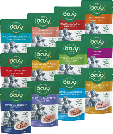 OASY Cat More Love Chicken Pink Salmon Kurczak Łosoś 70g