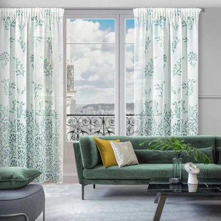 ZASŁONA GOTOWA D91 CLARISSA NA TAŚMIE 140 X 270 CM BIAŁY