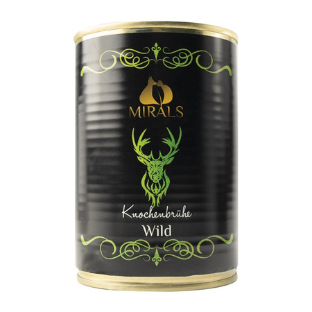 Zestaw 10x MIRALS Knochenbrühe Wild - bulion kolagenowy z kości dziczyzny (400ml)