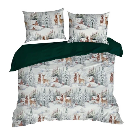 Komplet pościeli świątecznej 160x200 cm z mikrowłókna Fairyland