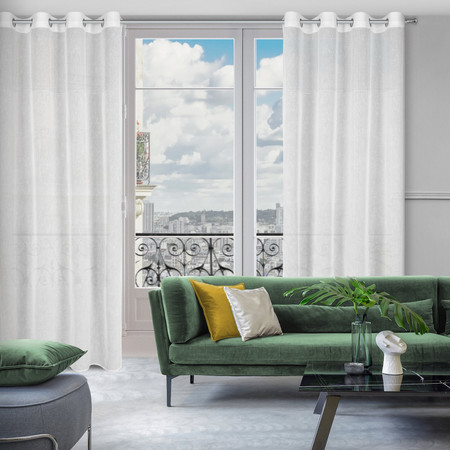 FIRANA GOTOWA MARISA 140 X 250 CM BIAŁY