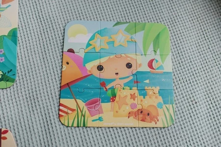 Janod Puzzle progresywne w walizce Pory roku 4 układanki – 6, 9, 12 i 16 elementów 2+