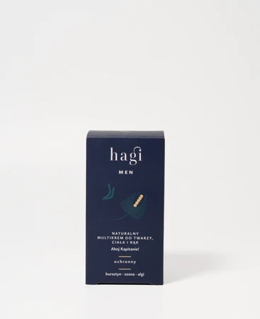 Hagi Men - Naturalny multikrem do twarzy, ciała i rąk Ahoj Kapitanie 50ml