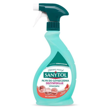 SANYTOL Płyn uniwersalny o zapachu grejpfruta i trawy cytrynowej 500ml